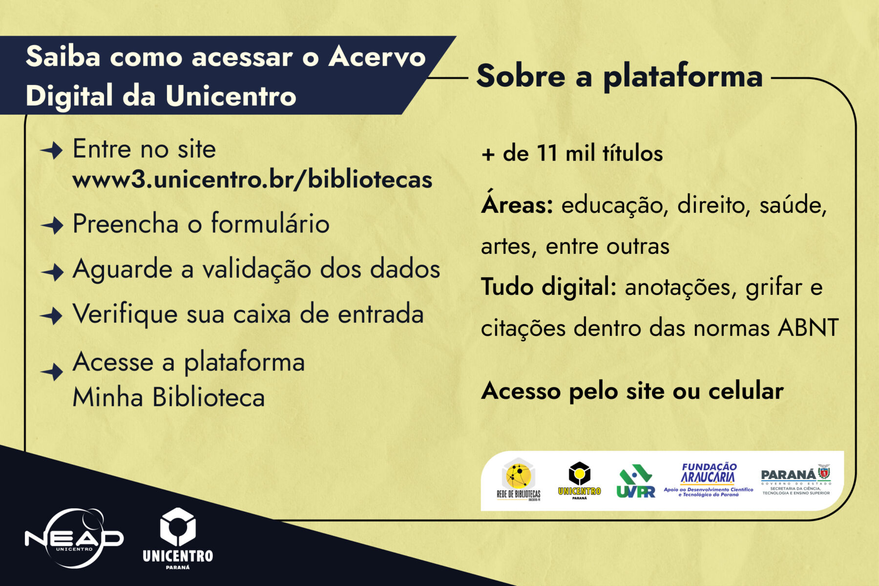 Unicentro Disponibiliza Acervo Digital Para Acadêmicos E Servidores ...