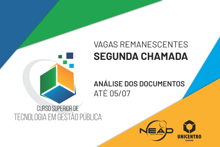 Dirac Unicentro Divulga Lista De 2ª Chamada Para Tecnologia Em Gestão Pública Ead Nead Unicentro 7639