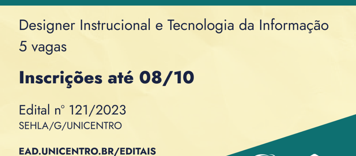 ABERTURA Seleção de bolsistas NEAD e UVPR - banner noticia
