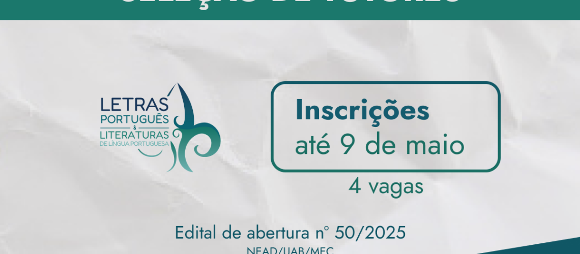 BANNER NOTÍCIA - abertura seleção de tutores 50-2025