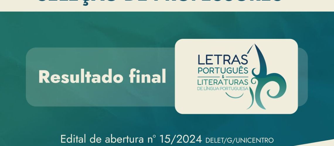BANNER NOTÍCIA - rESULTADO FINAL Seleção de professores - edital 15 abertura