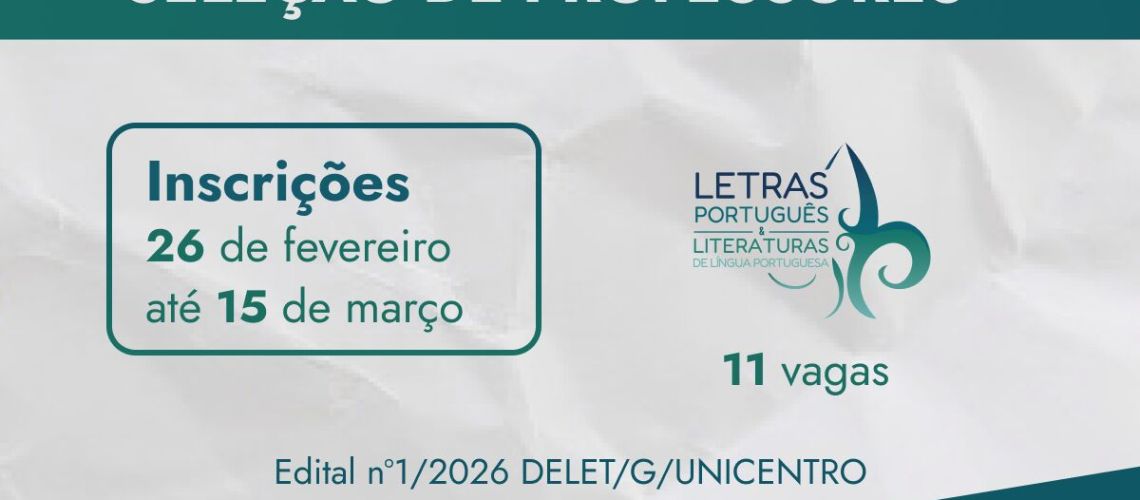 BANNER NOTÍCIA seleção de professores letras