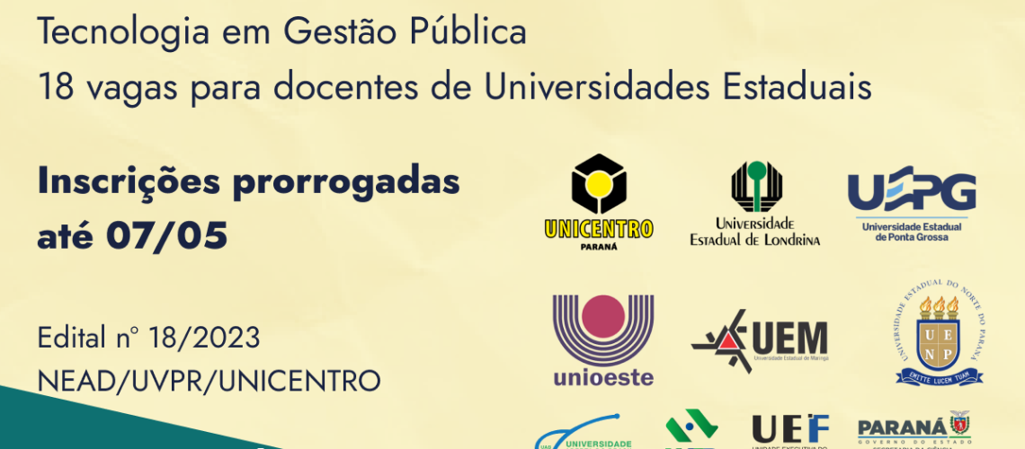 Baner SELEÇÃO DE PROFESSORES CONTEUDISTAS