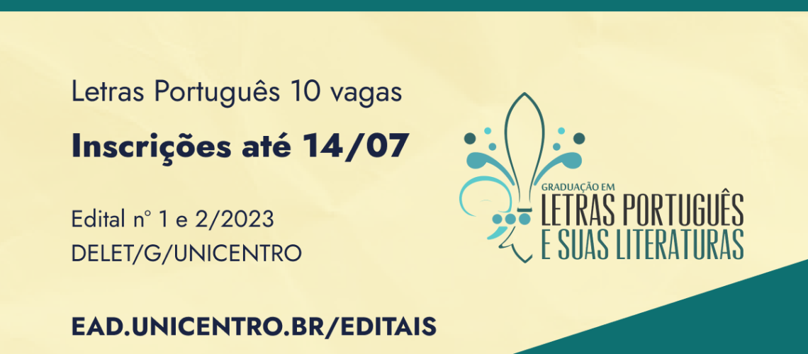 Banne seleção de professores letras edital 1 e 2