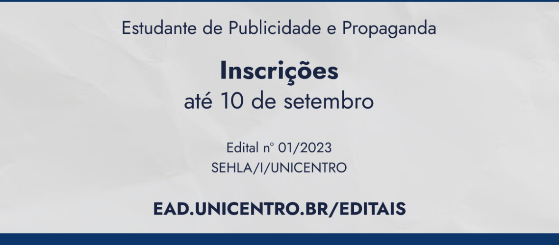 Banner Seleção de Bolsista PP