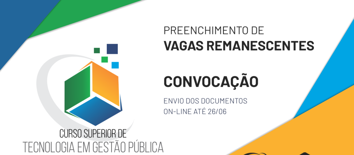 Banner convocação vagas remanescentes