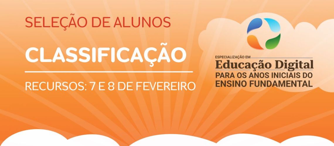 Banner educação digital UVPR classificação recursos 7 e 8 de fevereiro