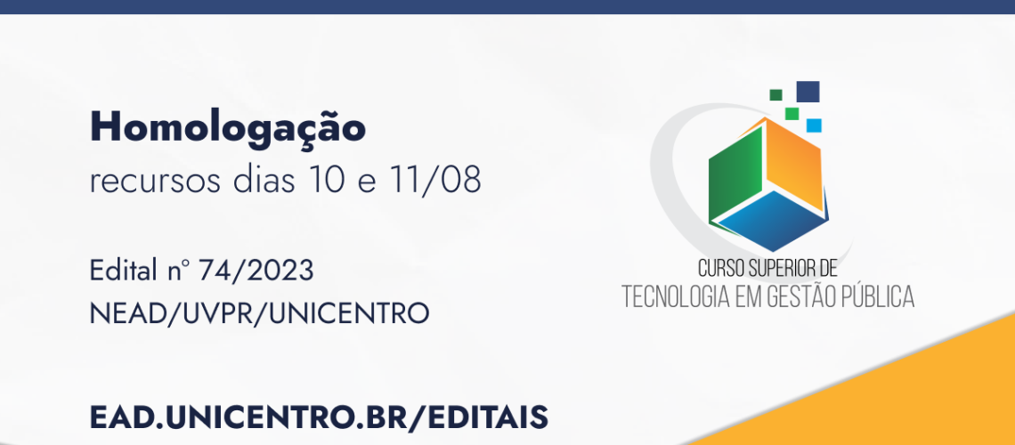 Banner homologação seleção de professores TGP
