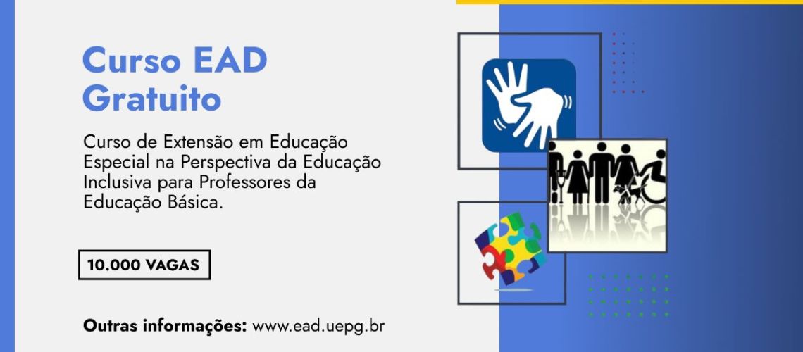 Banner notícia CURSO GRATUITO EAD