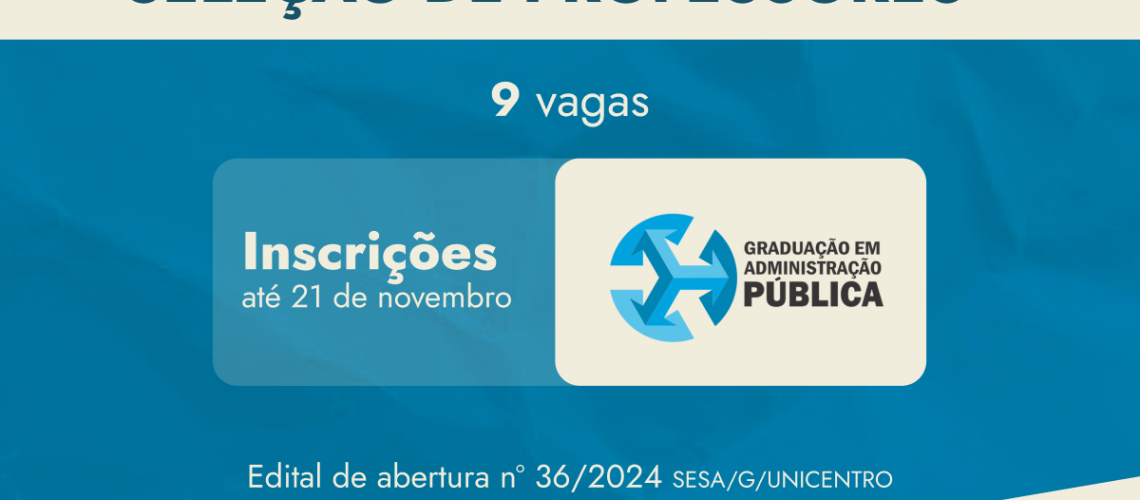 Banner notícia seleção de professores ADMP - abertura