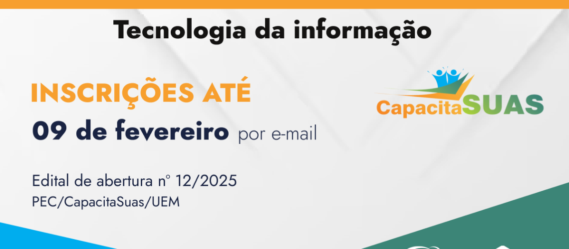 Banner notícia seleção de profissional graduado TI uem unicentro