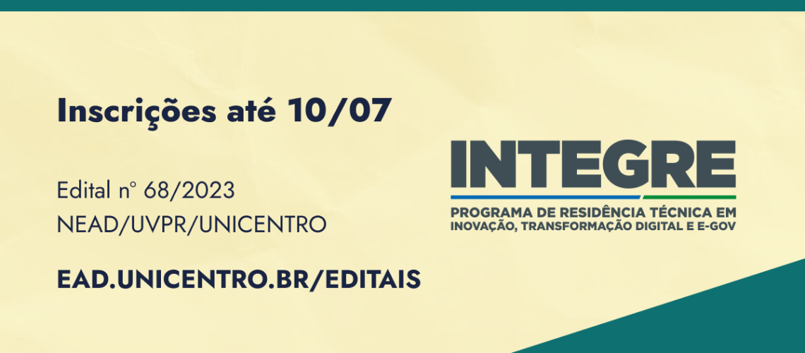 Banner seleção de mentores integre