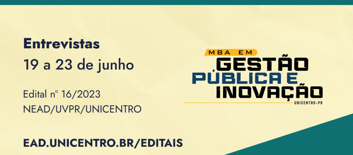 Banner seleção de tutores MBA noticia