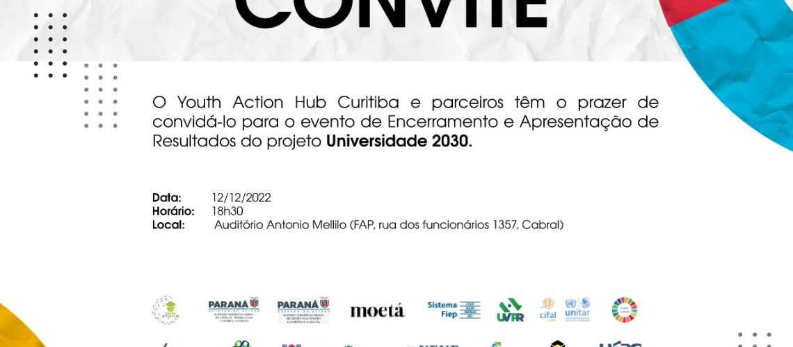 CONVITE UNIVERSIDADE 2030