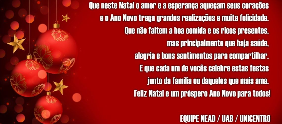 Mensagem natal nead 2019