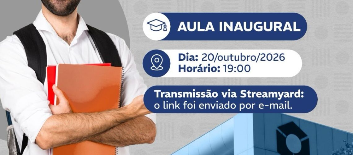 Na próxima terça-feira (20) terá inicio o Curso de Especialização em Gestão Pública Municipal A
