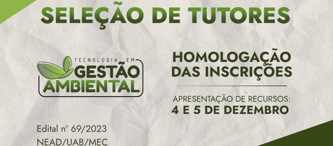 Seleção de tutores TGA BANNER NOTICIA homologações